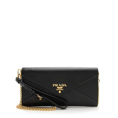 prada gold wallet on chain|prada envelope wallet.